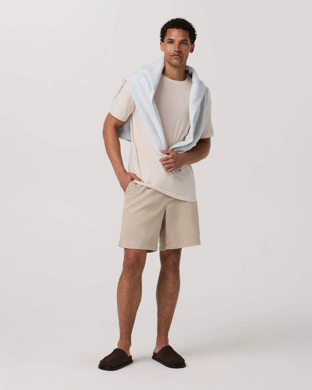 Vuori Men's Strato Tech Tee - Milkweed Heather