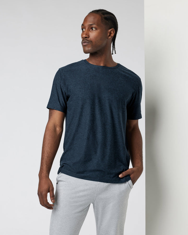 Vuori Men's Strato Tech Tee - Navy Heather - Sun Diego Boardshop