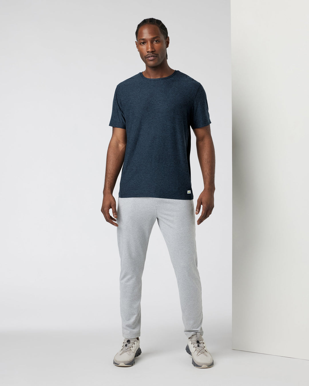 Vuori Men's Strato Tech Tee - Navy Heather - Sun Diego Boardshop