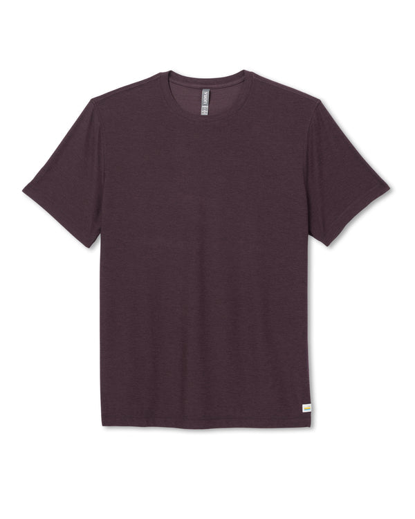 Vuori Strato Tech Tee - Raisin Heather - Sun Diego Boardshop