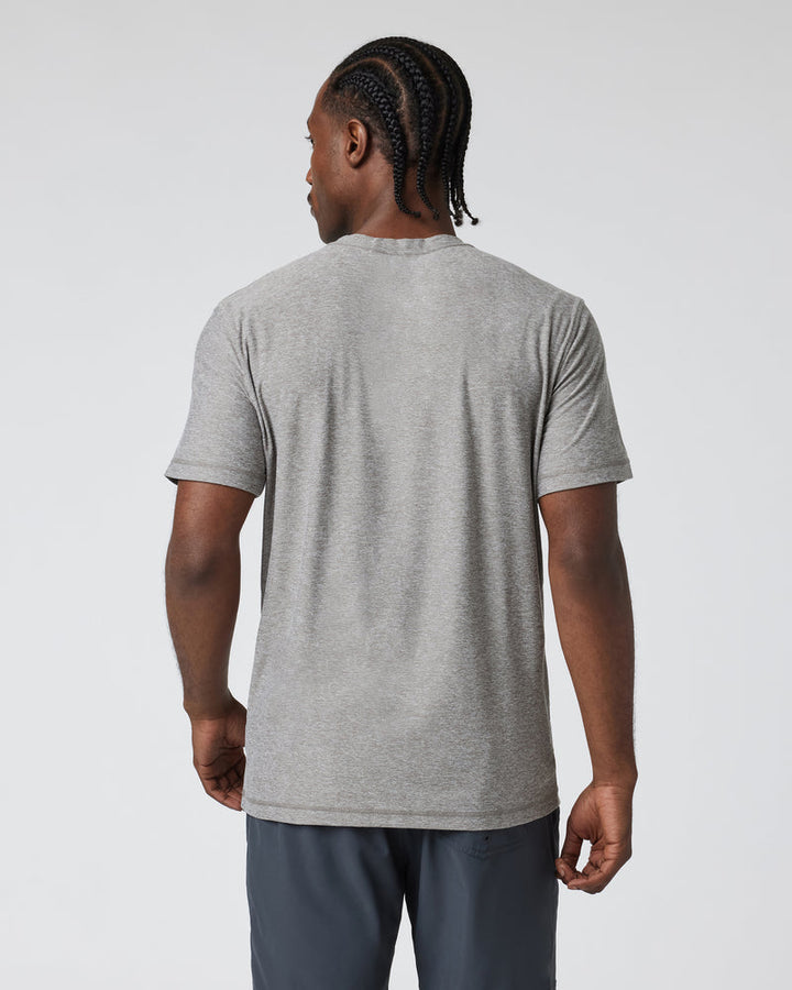 Vuori Strato Tech Tee - HEATHER GREY - Sun Diego Boardshop