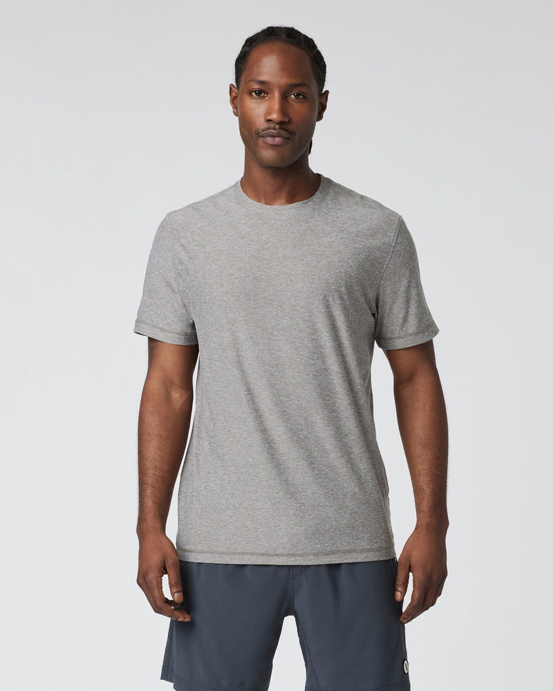 Vuori Strato Tech Tee - HEATHER GREY - Sun Diego Boardshop