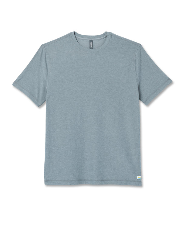 Vuori Strato Tech Tee - Dusty Blue Heather - Sun Diego Boardshop
