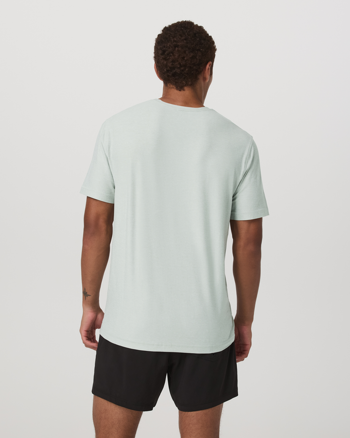 Vuori Men's Strato Tech Tee - Storm Blue Heather - Sun Diego Boardshop