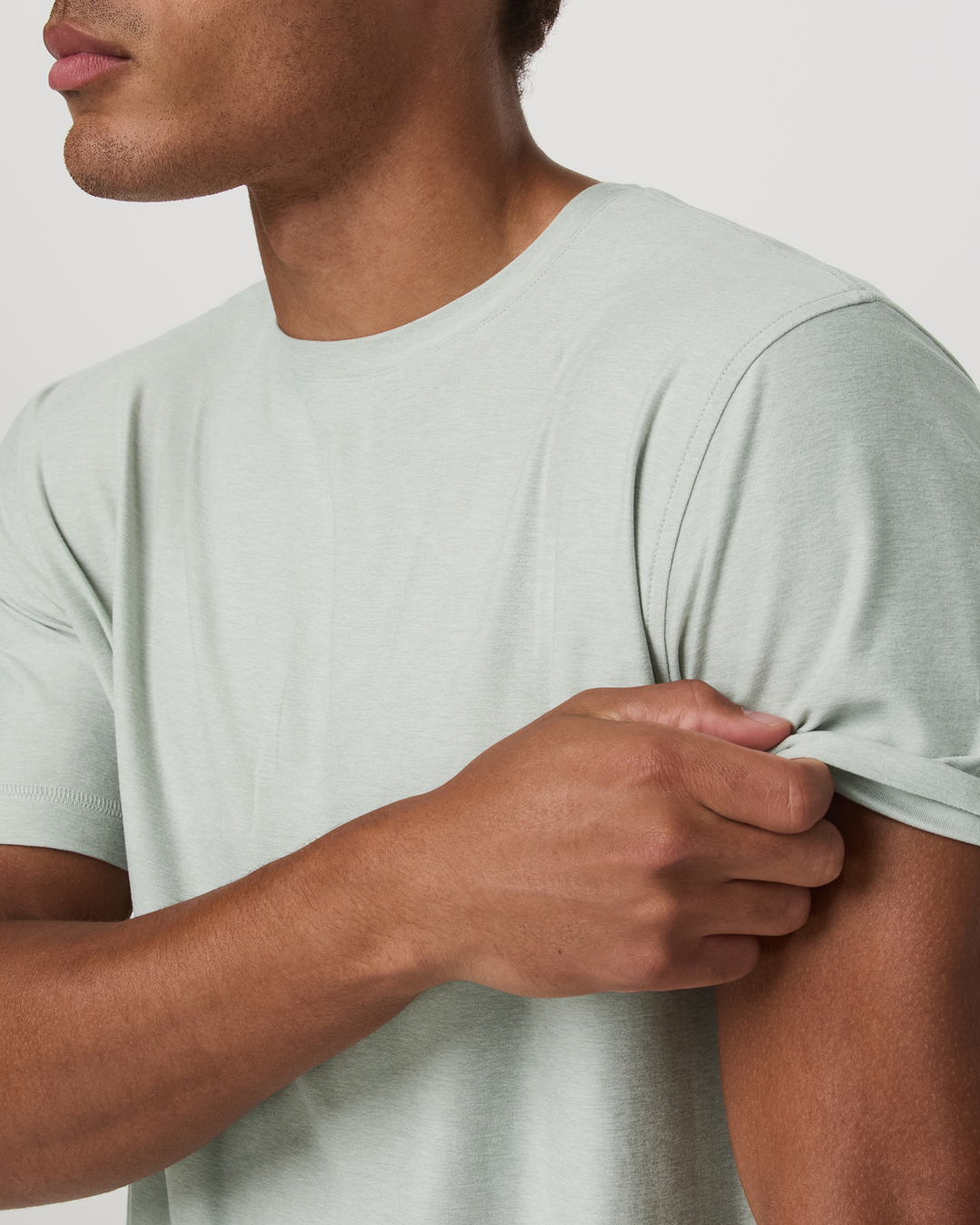 Vuori Men's Strato Tech Tee - Storm Blue Heather - Sun Diego Boardshop