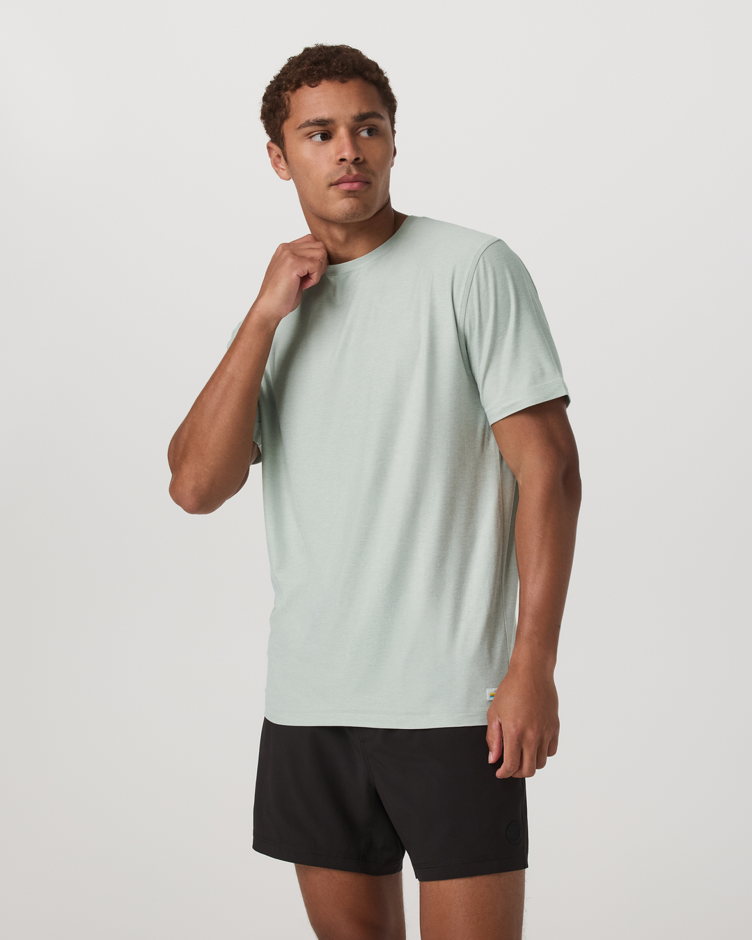 Vuori Men's Strato Tech Tee - Storm Blue Heather - Sun Diego Boardshop