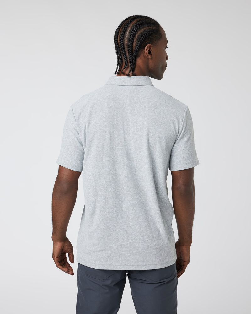 Vuori Ace Polo - Light Grey - Sun Diego Boardshop