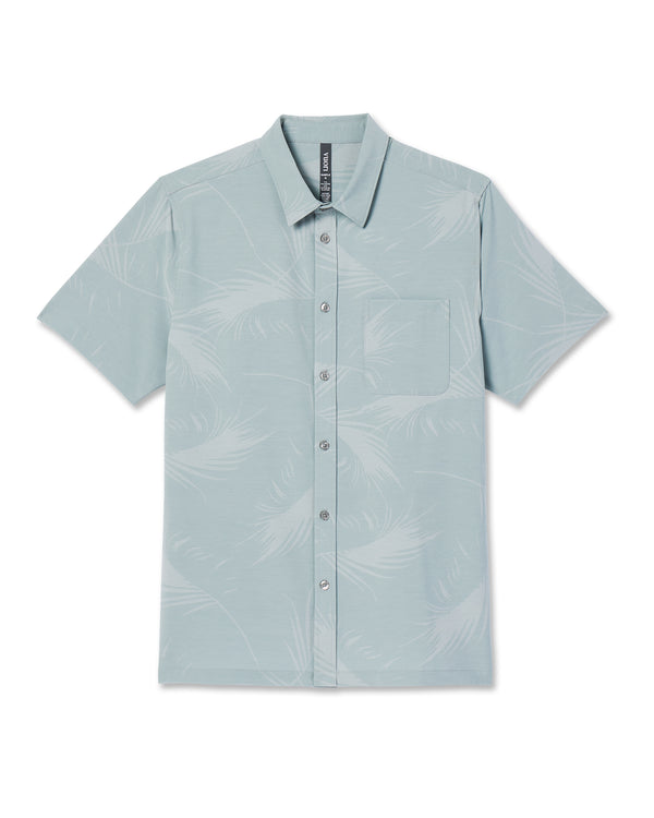 Vuori Short Sleeve Bridge Button Down - Chalk Blue - Sun Diego Boardshop