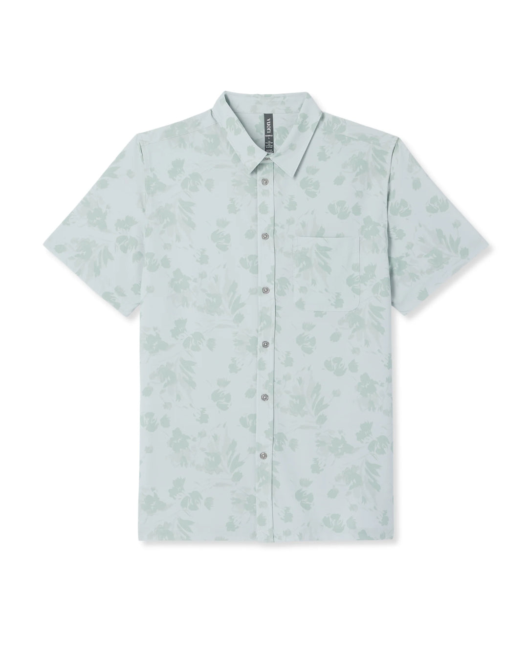 Vuori Men's Short Sleeve Bridge Button Down - Storm Blue Fleur - Sun Diego Boardshop