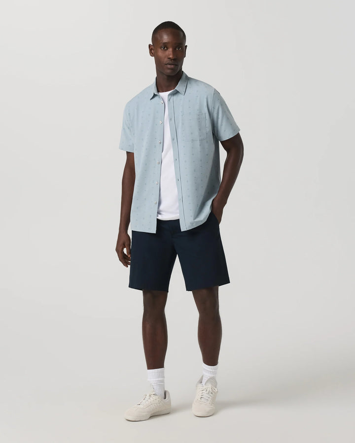 Vuori Men's Short Sleeve Bridge Button Down - Raindrop Stone - Sun Diego Boardshop