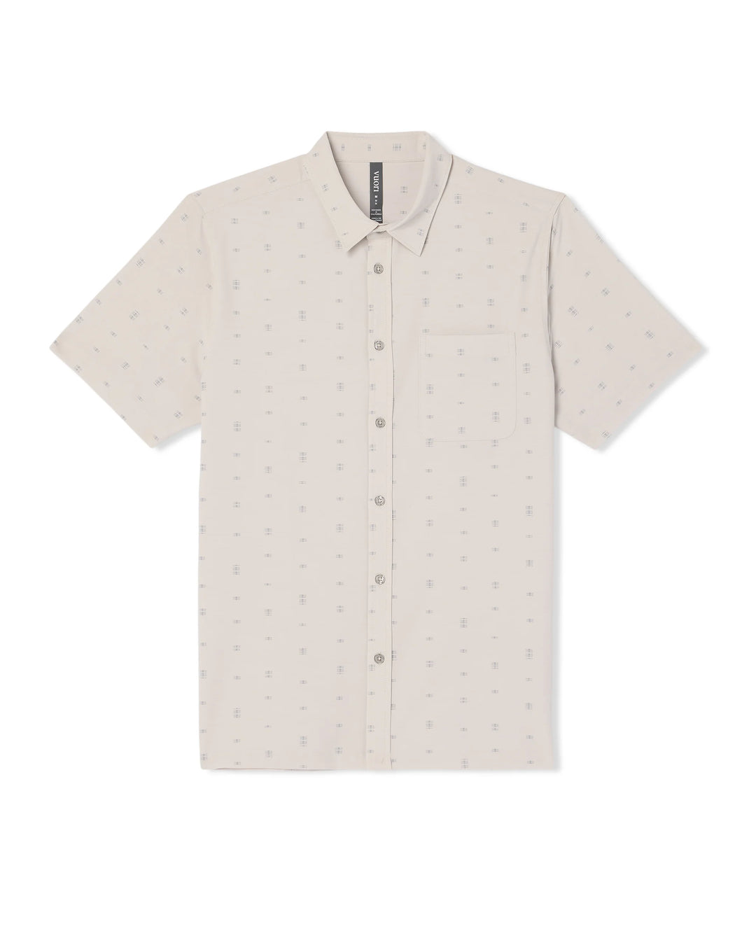 Vuori Men's Short Sleeve Bridge Button Down - Salt Stone - Sun Diego Boardshop