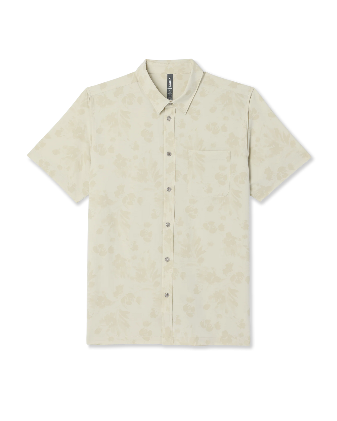 Vuori Men's Short Sleeve Bridge Button Down - Sandalwood Fleur