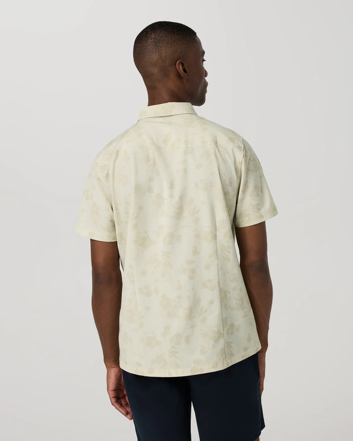 Vuori Men's Short Sleeve Bridge Button Down - Sandalwood Fleur
