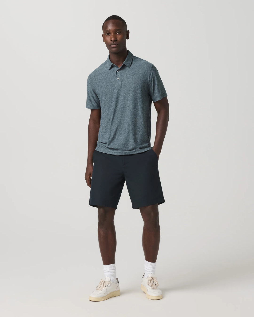 Vuori Men's Strato Tech Polo - Blue Sea Heather - Sun Diego Boardshop