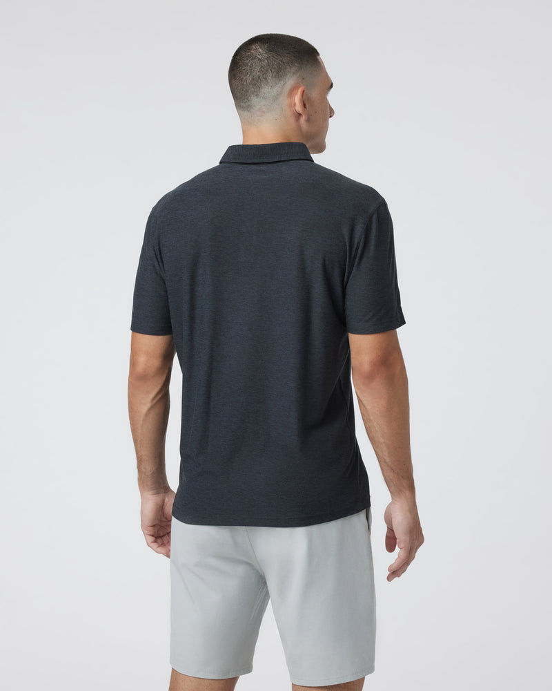 Vuori Strato Tech Polo - Charcoal Heather - Sun Diego Boardshop