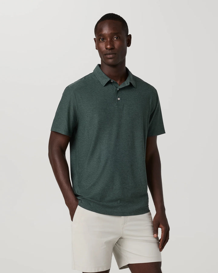 Vuori Men's Strato Tech Polo - Hemlock Heather - Sun Diego Boardshop