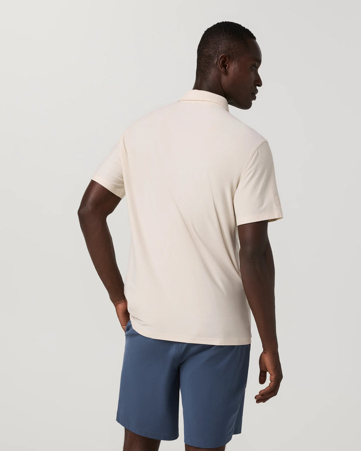 Vuori Men's Strato Tech Polo - Milkweed Heather - Sun Diego Boardshop