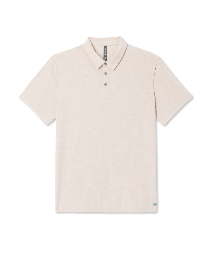 Vuori Men's Strato Tech Polo - Milkweed Heather - Sun Diego Boardshop