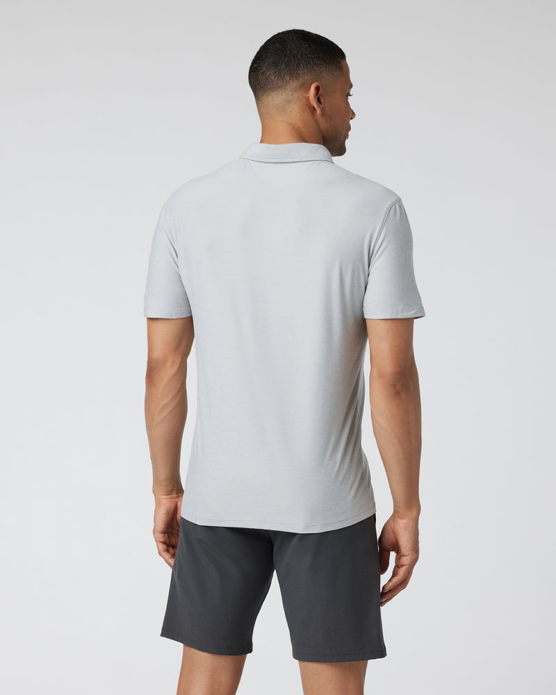 Vuori Strato Tech Polo - Platinum Heather - Sun Diego Boardshop