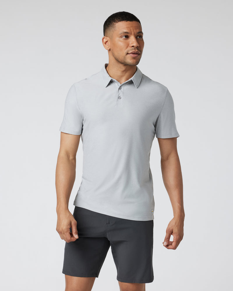 Vuori Strato Tech Polo - Platinum Heather - Sun Diego Boardshop