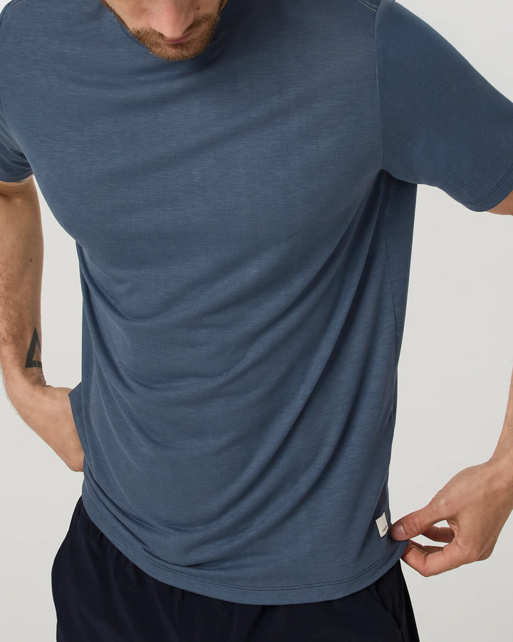 Vuori Men's Current Tech Tee - Bay Blue