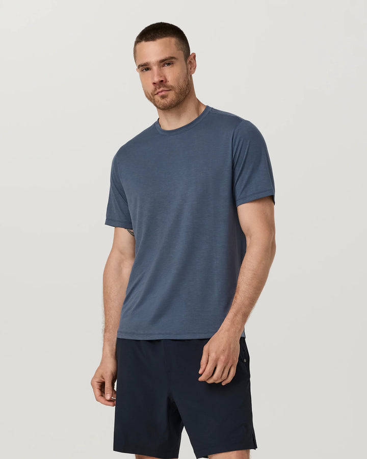 Vuori Men's Current Tech Tee - Bay Blue