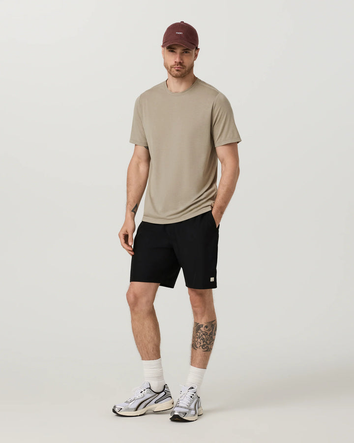 Vuori Men's Current Tech Tee - Biscotti