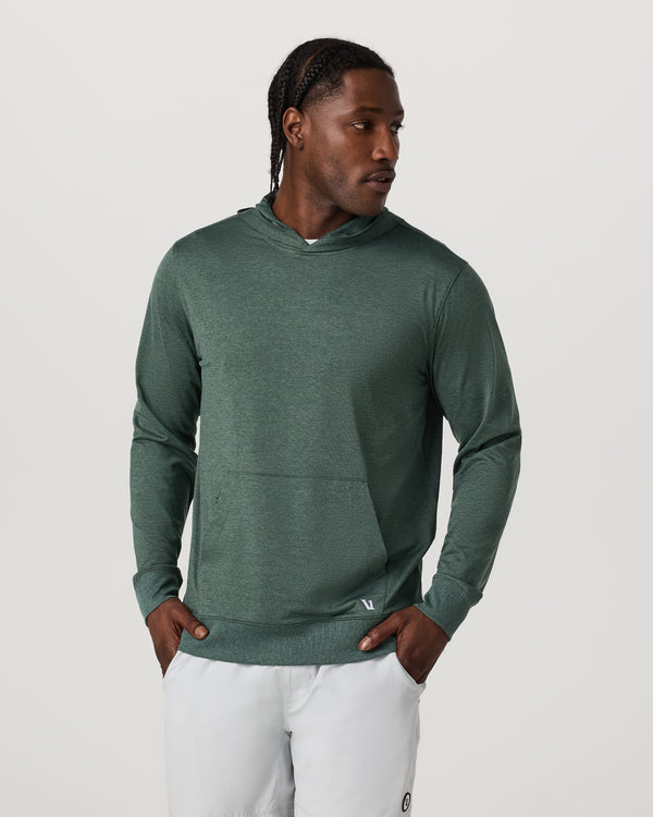 Vuori Sunday Hoodie 2.6 - Agate Green Heather
