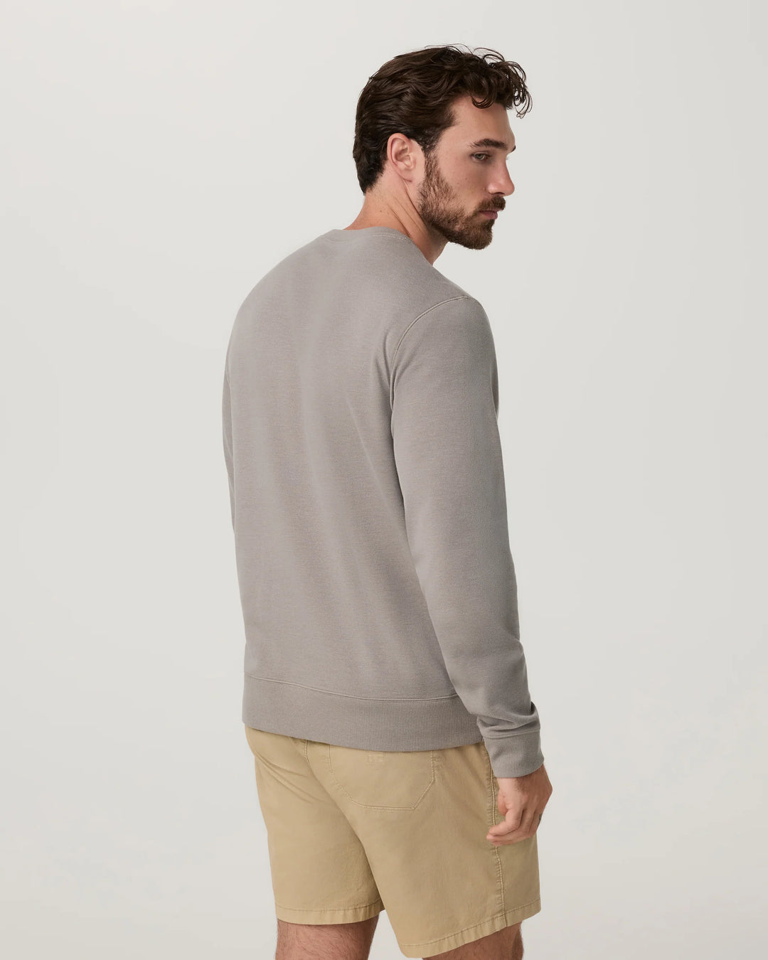 Vuori Men's Jeffreys Crew 2.0 - Mocha Heather