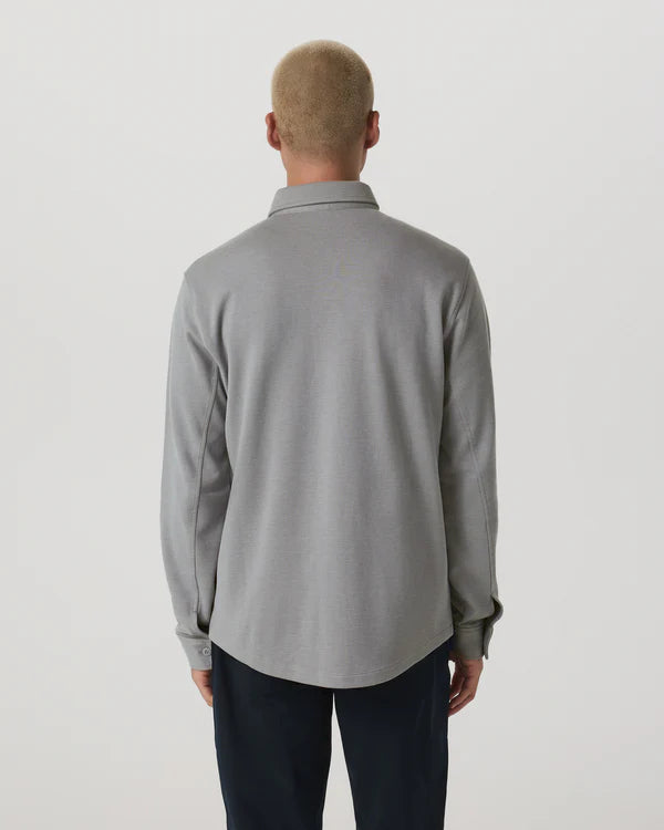 Vuori Long Sleeve Jeffreys Button Down Overshirt - Grey - Sun Diego Boardshop