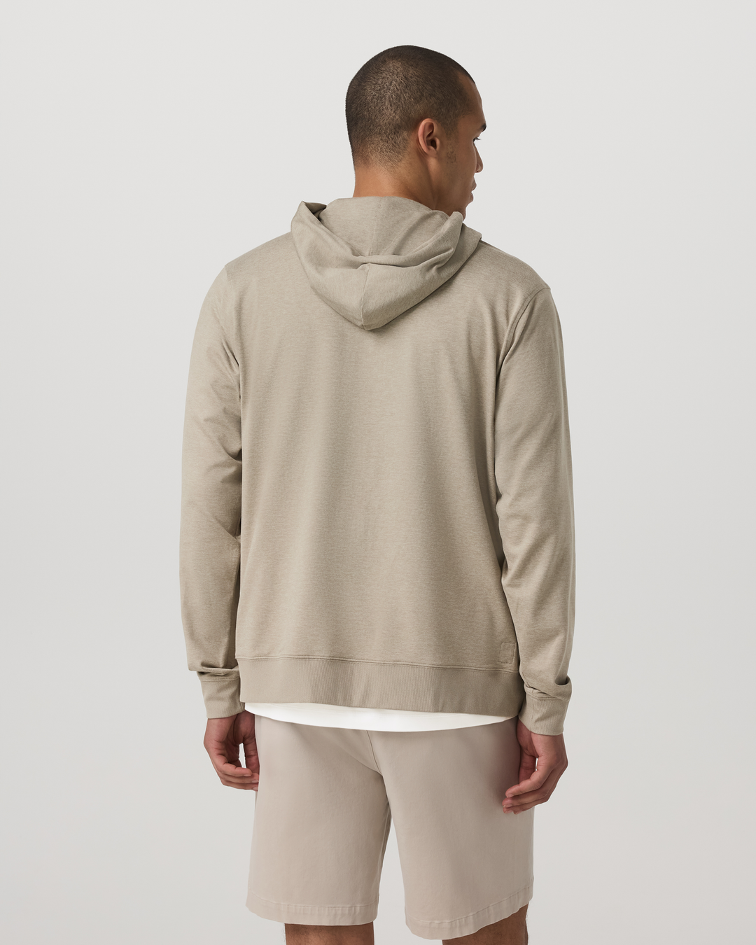 Vuori Men's Ponto Full Zip Hoodie - Truffle Heather - Sun Diego Boardshop