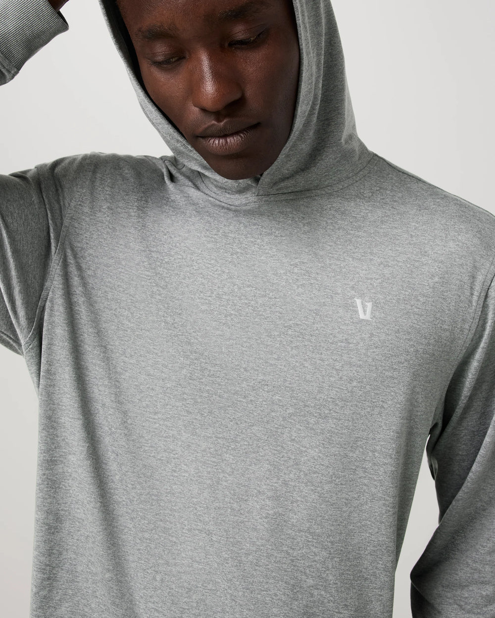 Vuori Men's Ponto Pullover Hoodie - Grey Heather - Sun Diego Boardshop