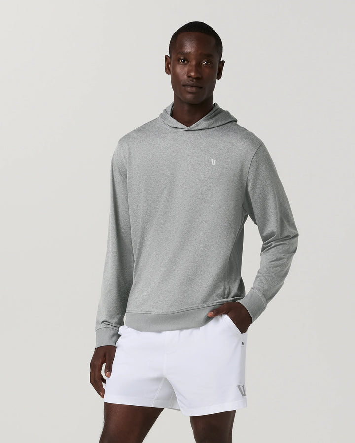 Vuori Men's Ponto Pullover Hoodie - Grey Heather - Sun Diego Boardshop