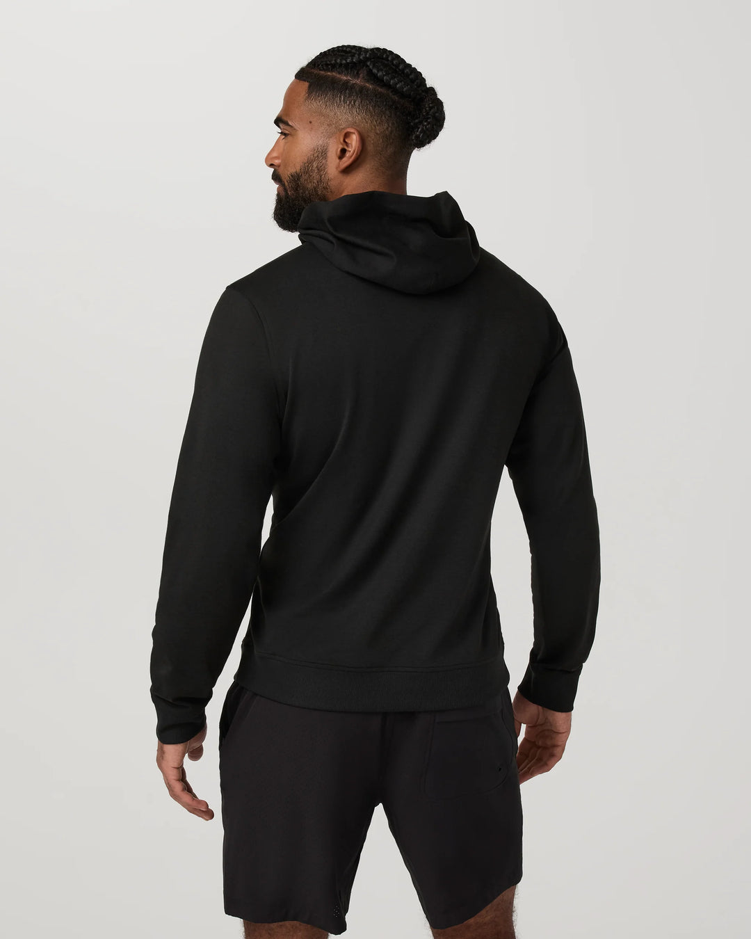 Vuori Men's Ponto Pullover Hoodie - Black Heather