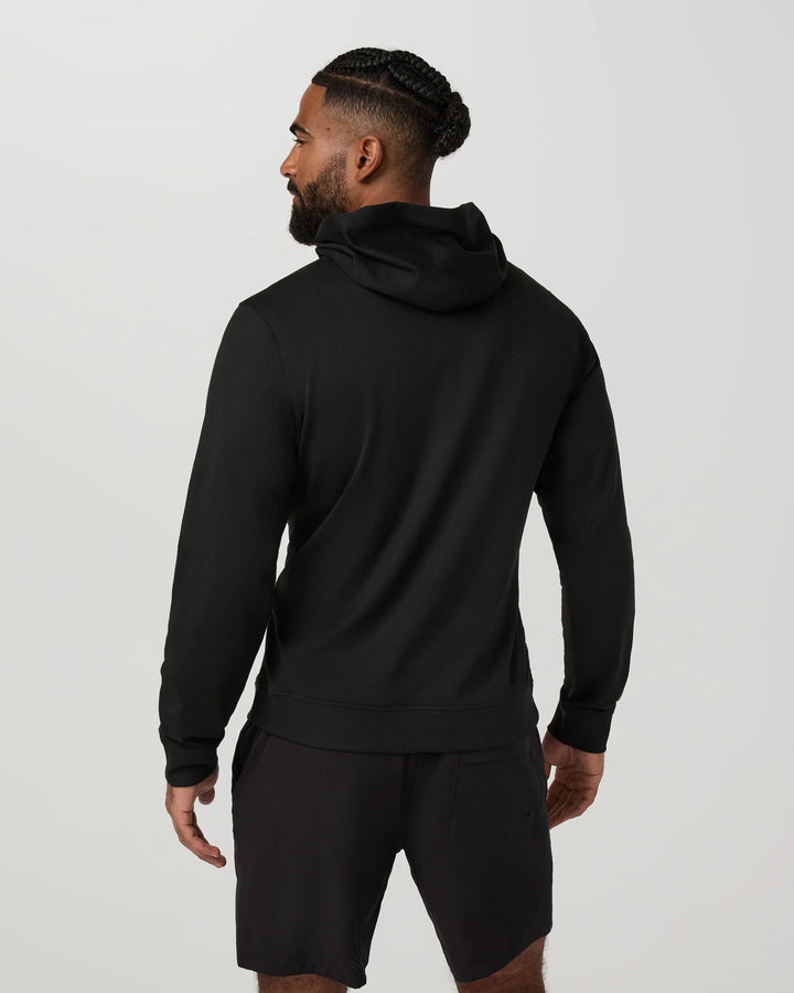 Vuori Men's Ponto Pullover Hoodie - Black Heather