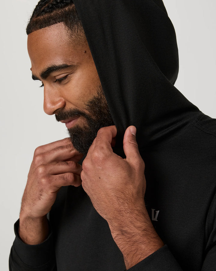 Vuori Men's Ponto Pullover Hoodie - Black Heather