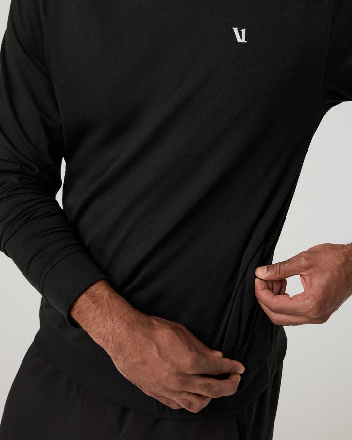 Vuori Men's Ponto Pullover Hoodie - Black Heather