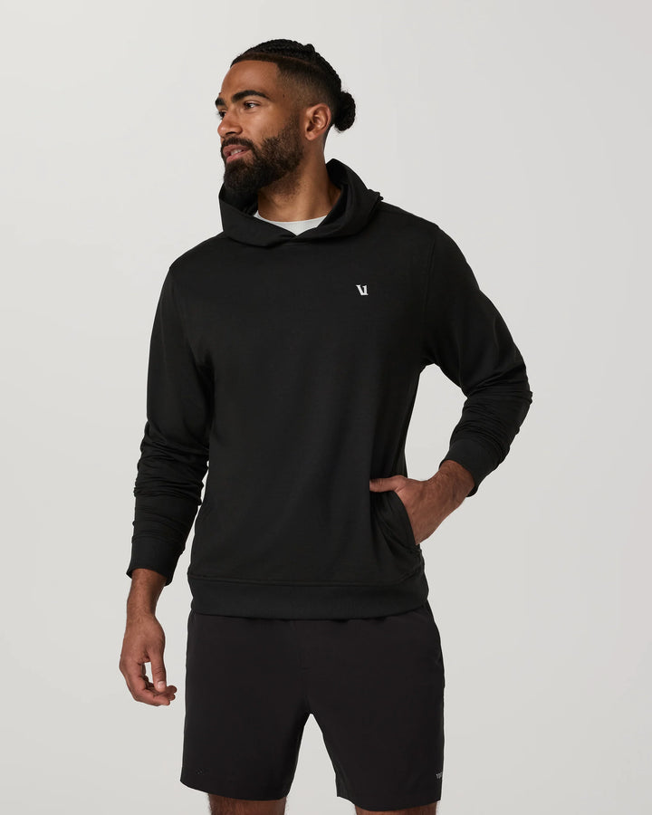 Vuori Men's Ponto Pullover Hoodie - Black Heather