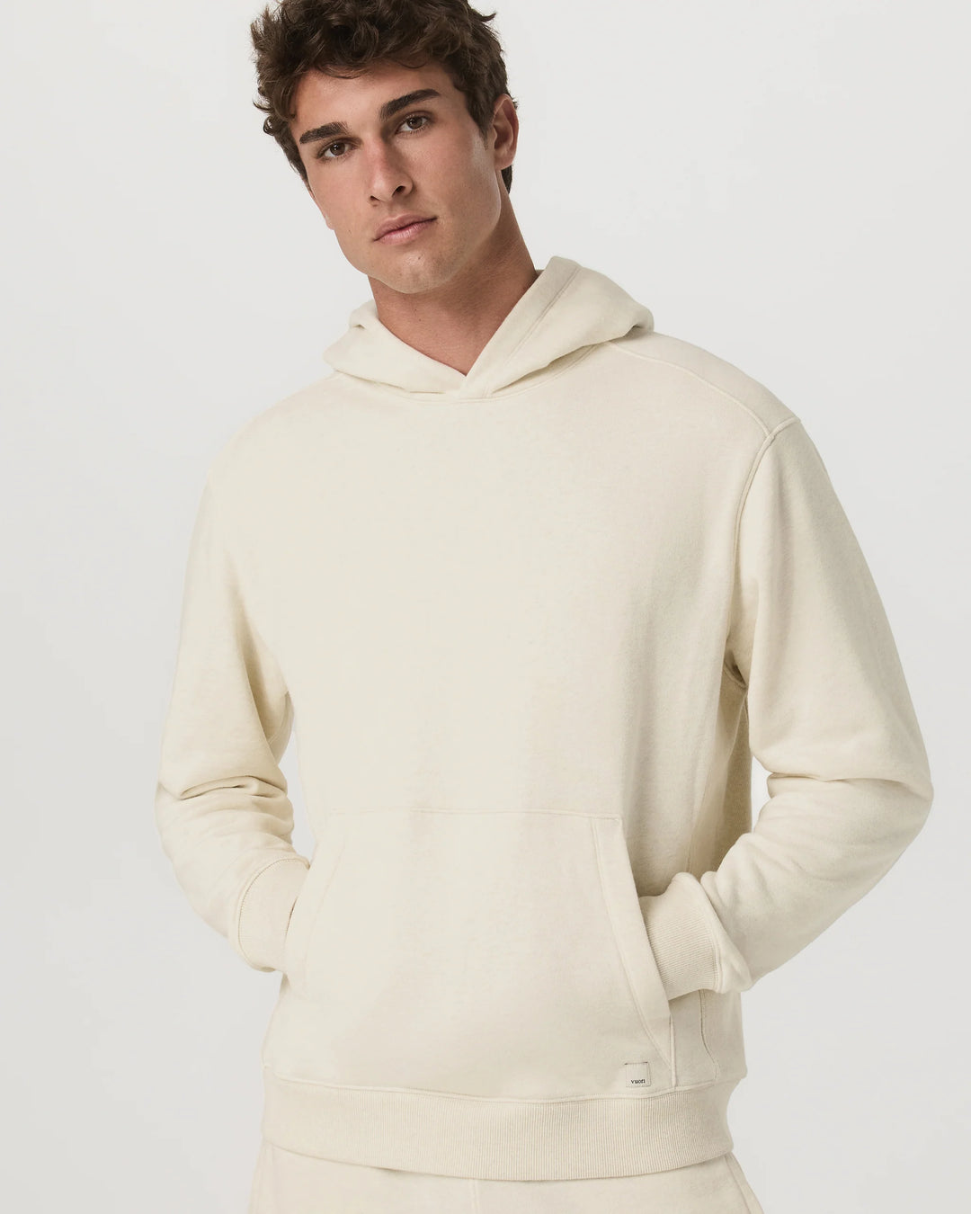 Vuori Men's Cypress Vintage Hoodie - Buttermilk Heather - Sun Diego Boardshop