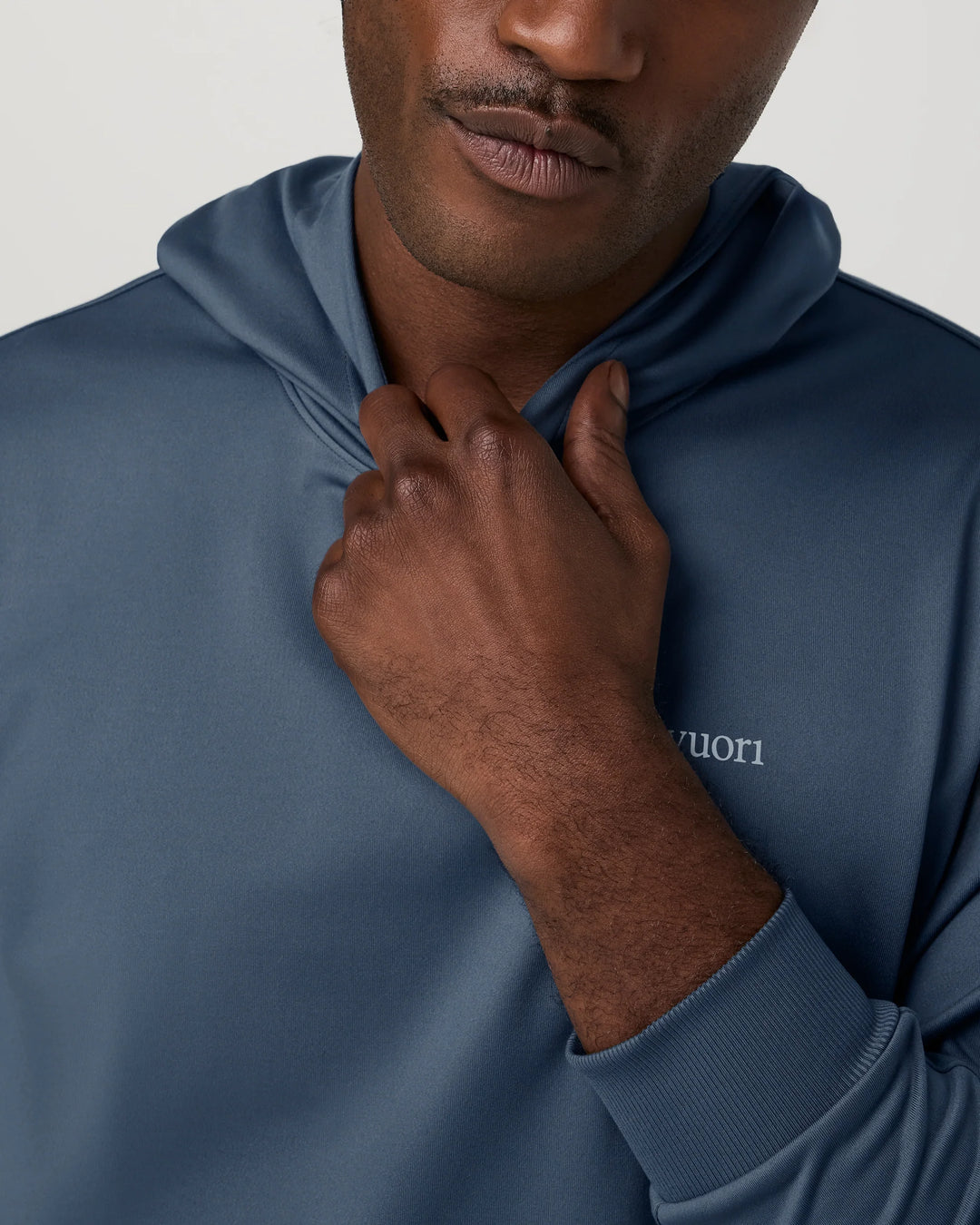 Vuori Men's Sunday Pullover Hoodie - Bay Blue