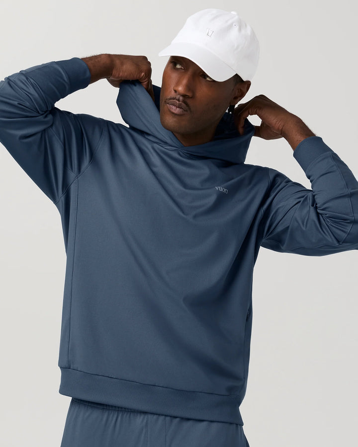 Vuori Men's Sunday Pullover Hoodie - Bay Blue