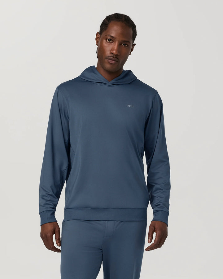 Vuori Men's Sunday Pullover Hoodie - Bay Blue