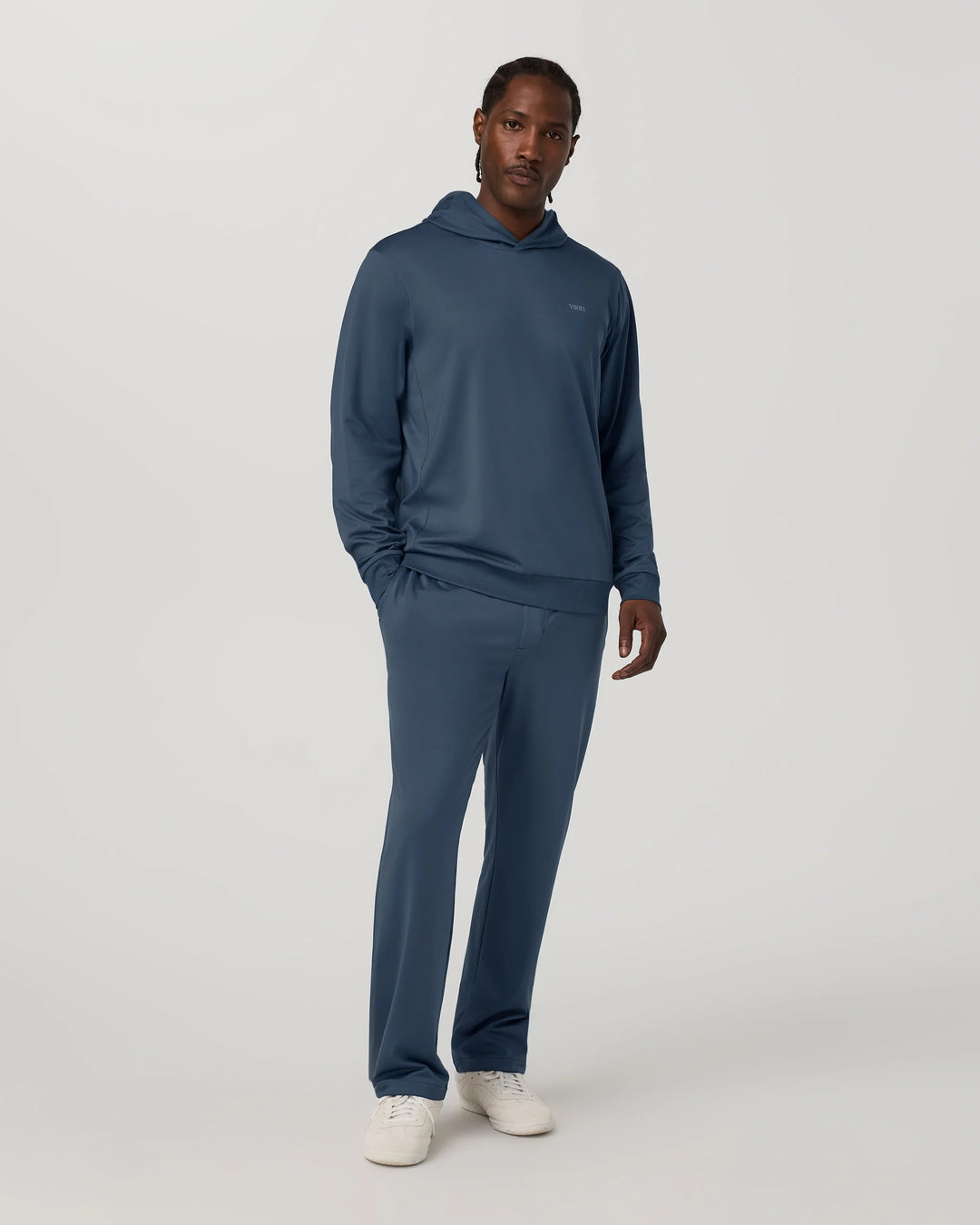 Vuori Men's Sunday Pullover Hoodie - Bay Blue