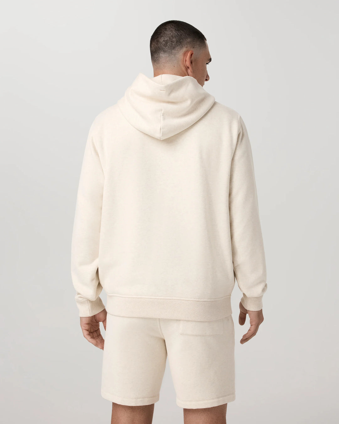 Vuori Men's Seaside Pullover Hoodie 2.0 - Buttermilk Heather