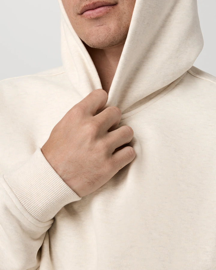 Vuori Men's Seaside Pullover Hoodie 2.0 - Buttermilk Heather