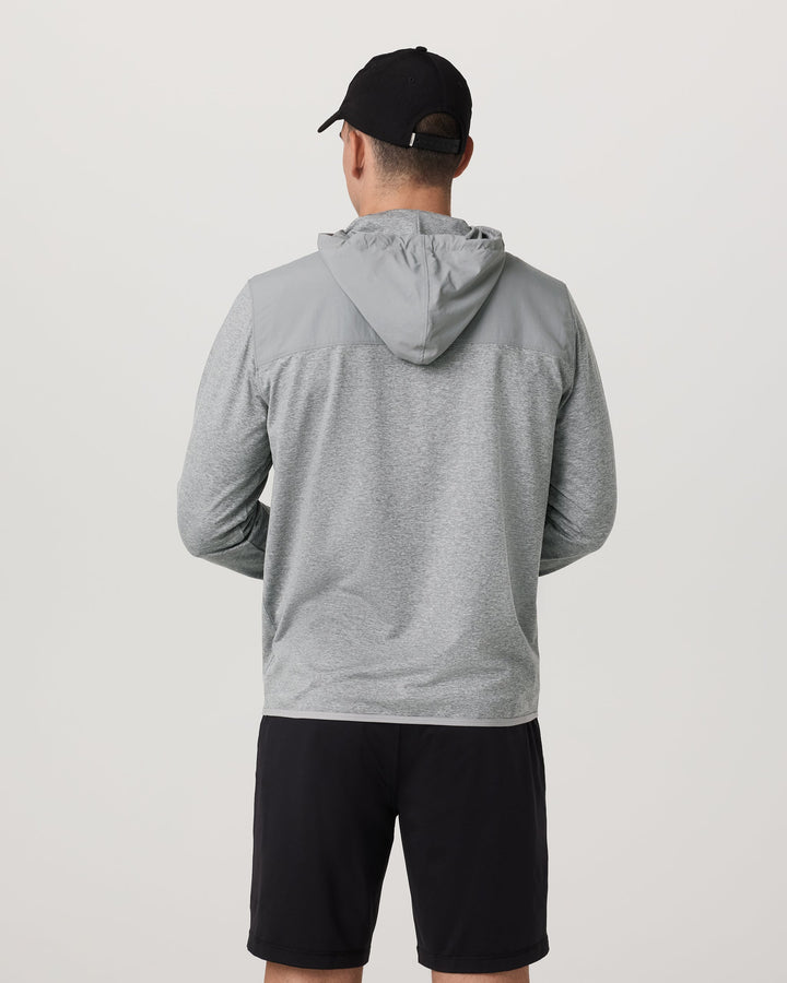 Vuori Men's Sunday Element Zip Hoodie - Grey Heather - Sun Diego Boardshop
