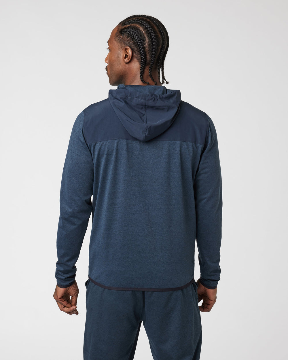 Vuori Men's Sunday Element Zip Hoodie - Ink Heather - Sun Diego Boardshop