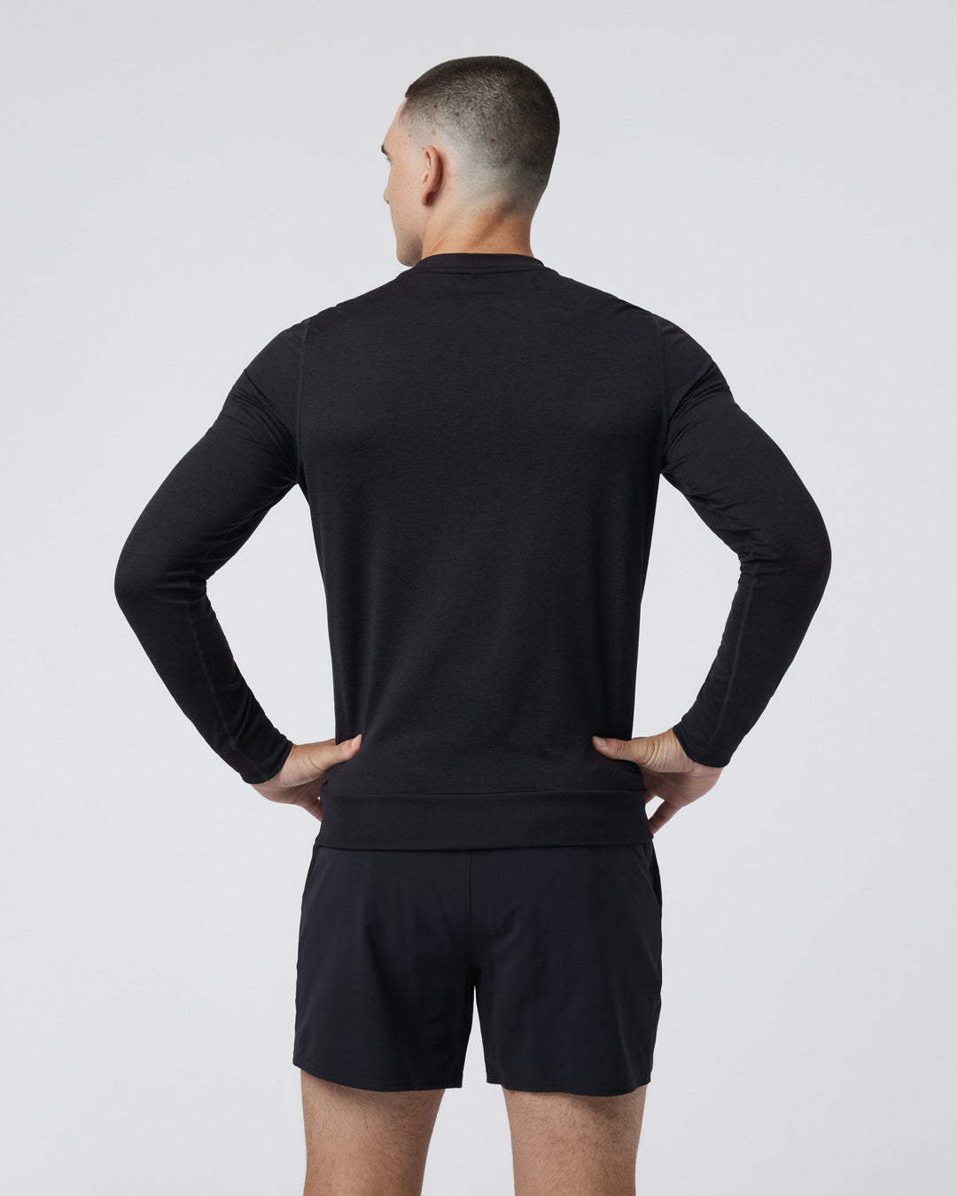 Vuori Men's Ponto Performance Crew - Black Heather - Sun Diego Boardshop
