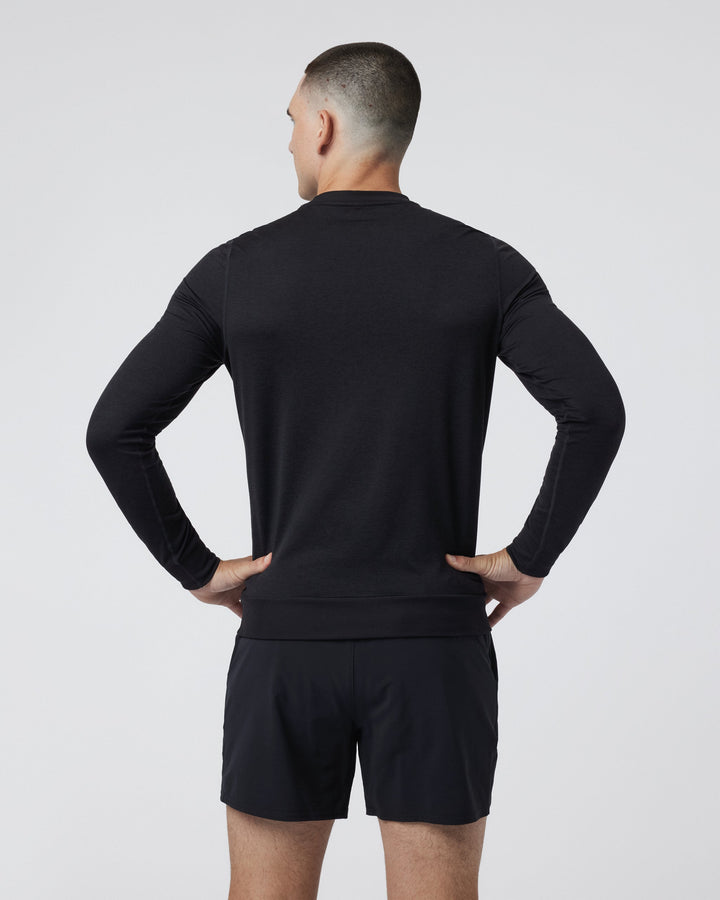 Vuori Men's Ponto Performance Crew - Black Heather - Sun Diego Boardshop