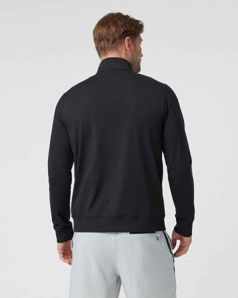 Vuori Coronado Half Zip - Black Heather - Sun Diego Boardshop
